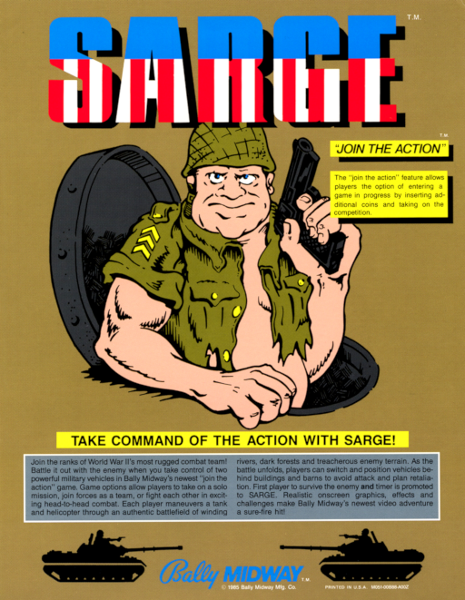 Sarge Arcade Game Cover